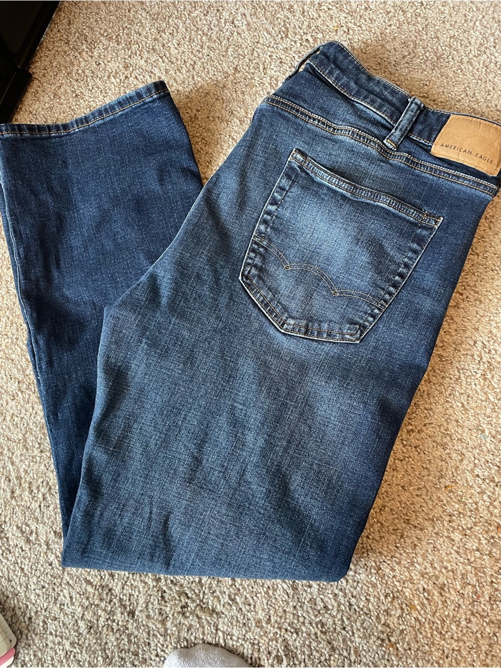 American Eagle Outfitters Men’s Dark Blue Bootcut Jeans  Airlflex  38x32